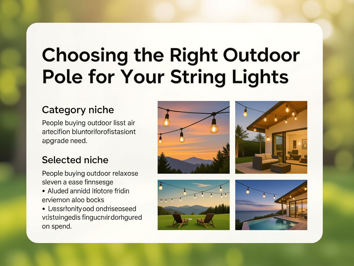 Choosing the Right Outdoor Pole for Your String Lights