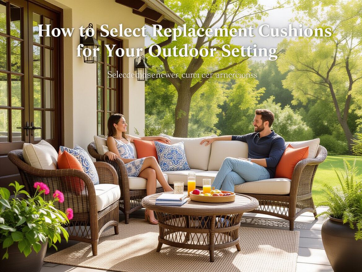 How to Select Replacement Cushions for Your Outdoor Setting