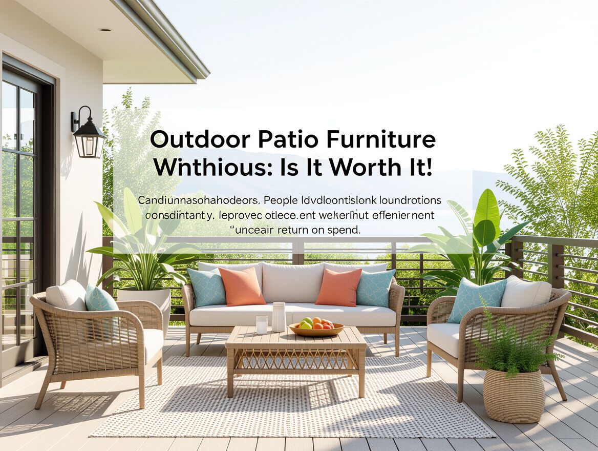 Outdoor Patio Furniture Without Cushions: Is It Worth It?