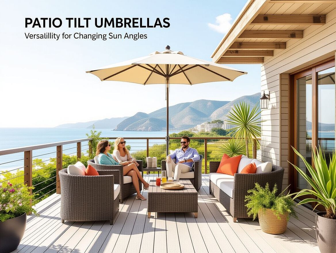 Patio Tilt Umbrellas: Versatility for Changing Sun Angles