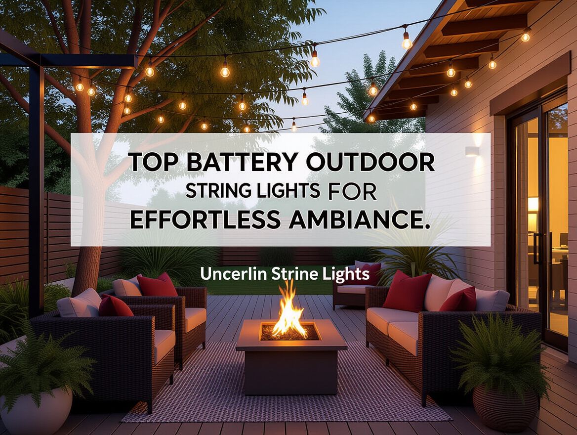 Top Battery Outdoor String Lights for Effortless Ambiance